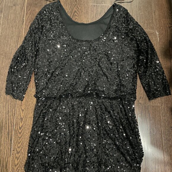 Smart Set Black Sequins Mini Dress - Picture 6 of 9